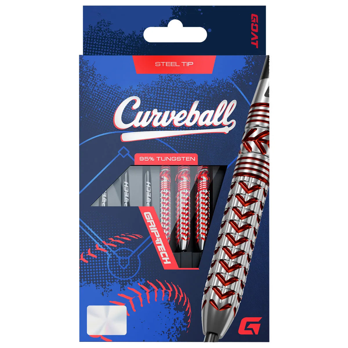 GOAT Curveball 95% Tungsten Steel Tip Darts-7-21 GRAM-Premier Darts