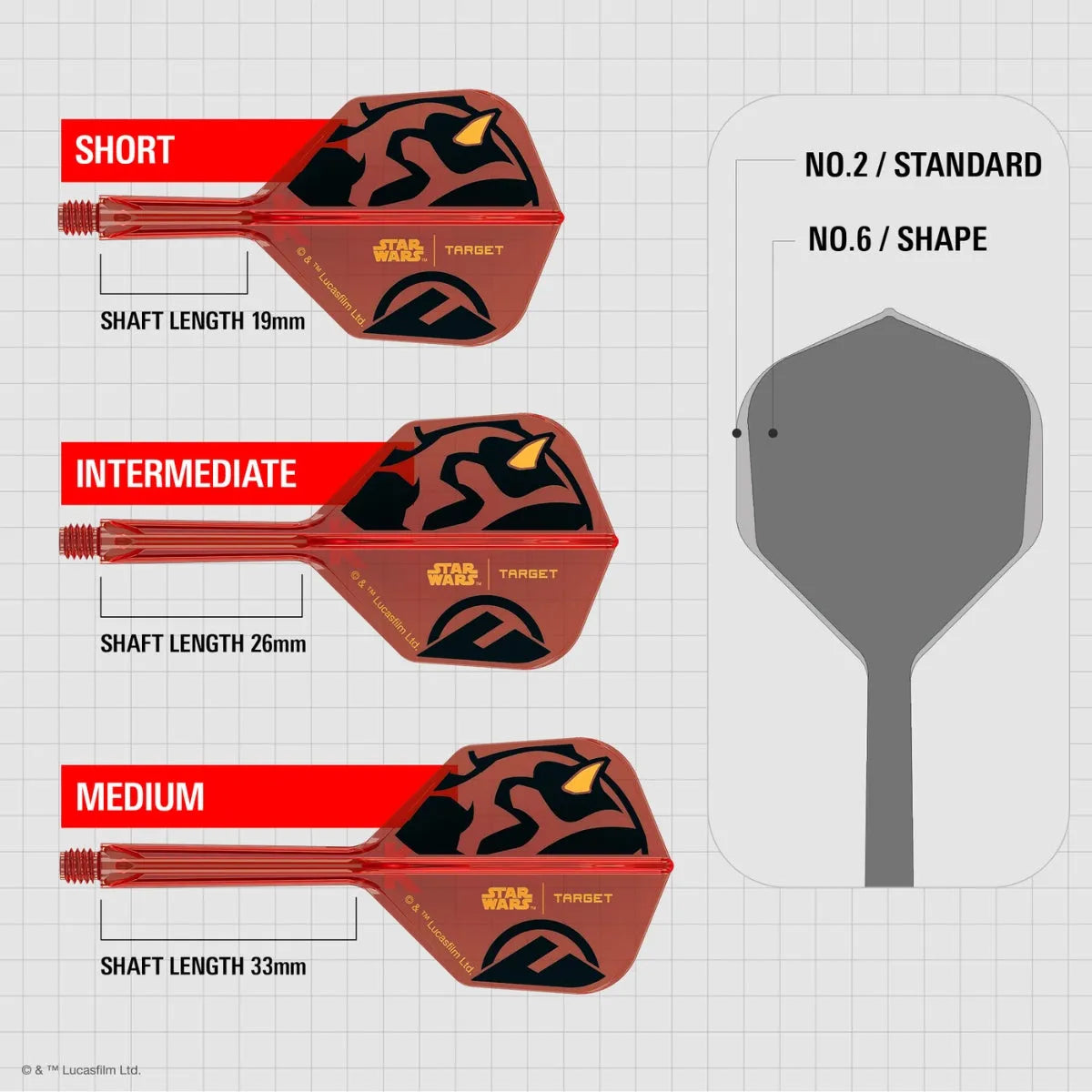 Target Darts Darth Maul KFlex Flight System No2