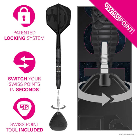 Target Darts Darth Vader SP 95% Tungsten Steel Tip Darts