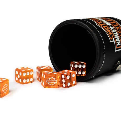 DW Harley Davidson Bar and Shield Dice and Cup