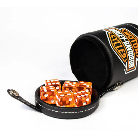 DW Harley Davidson Bar and Shield Dice and Cup