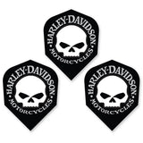 DW Harley Davidson White Skull Dart Flights