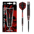 Mission Darryl Fitton Electro Black & Red 95% Tungsten Steel Tip Darts-1-22 GRAM-Premier Darts