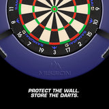 Mission Logo Surround With Dart Holder-3-Black-Premier Darts