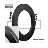 Mission Logo Surround With Dart Holder-4-Black-Premier Darts