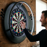 Mission Logo Surround With Dart Holder-5-Black-Premier Darts
