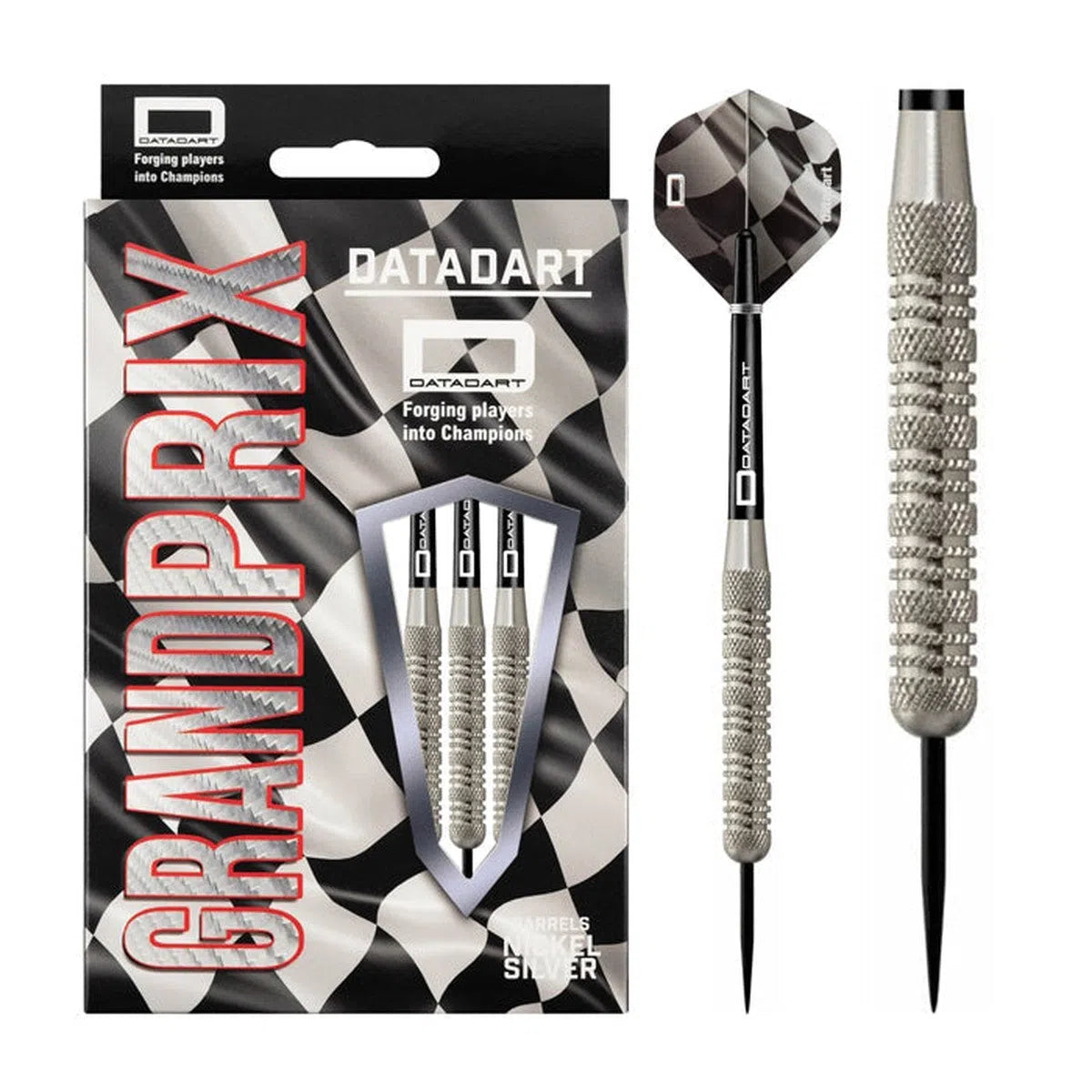DataDart Grand Prix Silver Nickel Steel Tip Darts