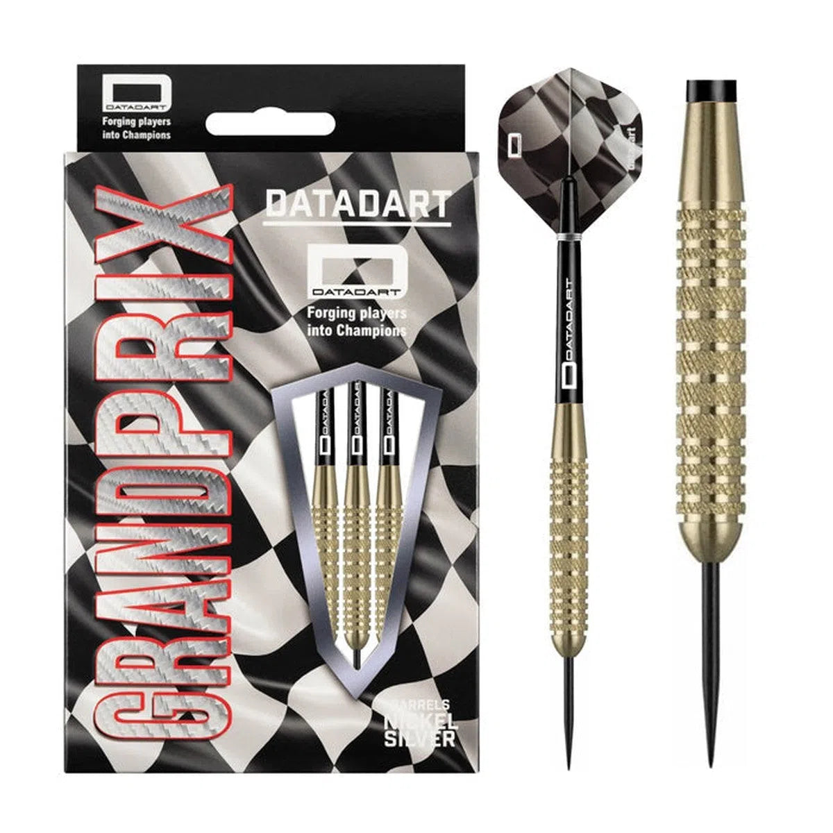 DataDart Grand Prix Silver Nickel Steel Tip Darts