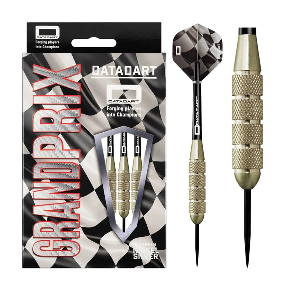 DataDart Grand Prix Silver Nickel Steel Tip Darts