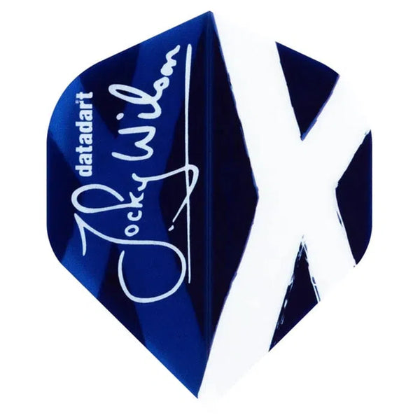 DataDart Jocky Wilson Blue Player Standard No2 Flights-1-Premier Darts