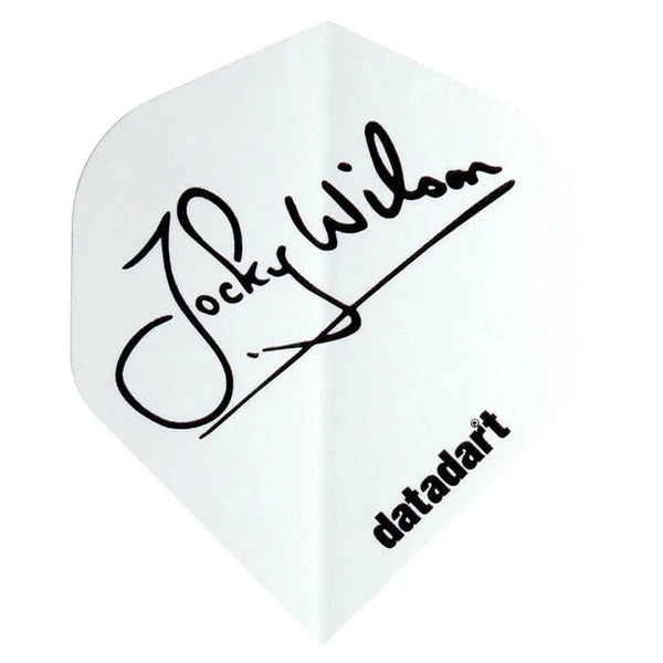 DataDart Jocky Wilson White Player Standard No2 Flights-1-Premier Darts