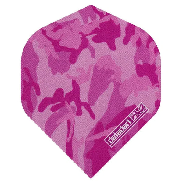 DataDart Pink Camo CMF Design Standard No2 Flights-1-Premier Darts