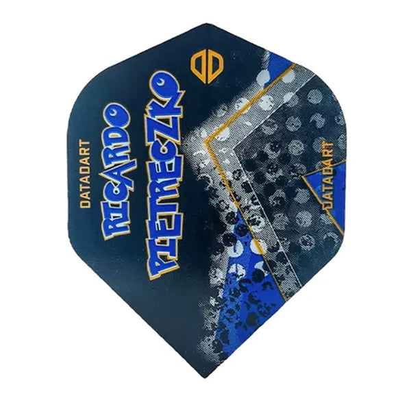 DataDart Ricardo Pietreczko Standard No2 Flights - Black & Blue-1-Premier Darts