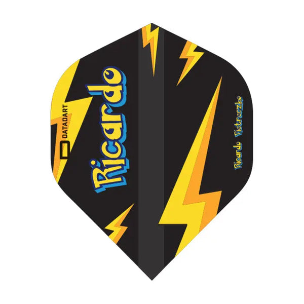 DataDart Ricardo Pietreczko Standard No2 Flights - Black-1-Premier Darts