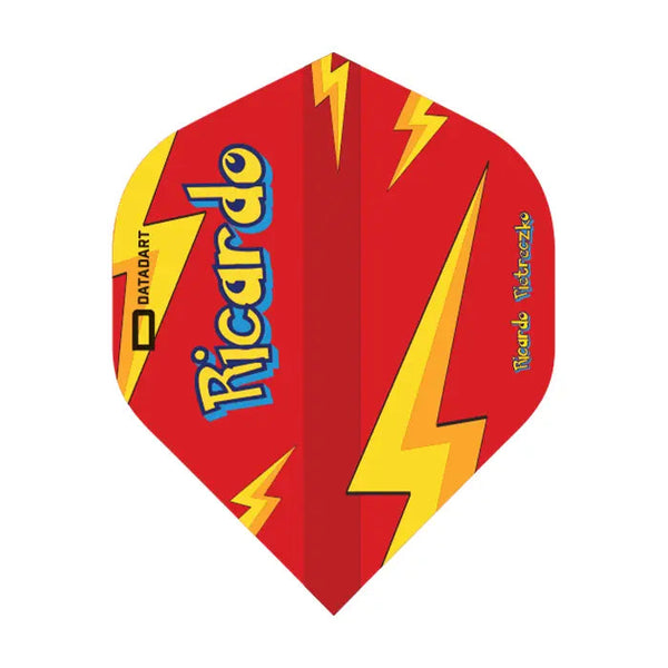 DataDart Ricardo Pietreczko Standard No2 Flights - Red-1-Premier Darts