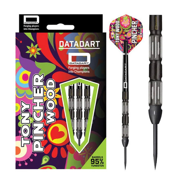 DataDart Tony "The Pincher" Wood 95% Tungsten Steel Tip Darts-1-23 GRAM-Premier Darts