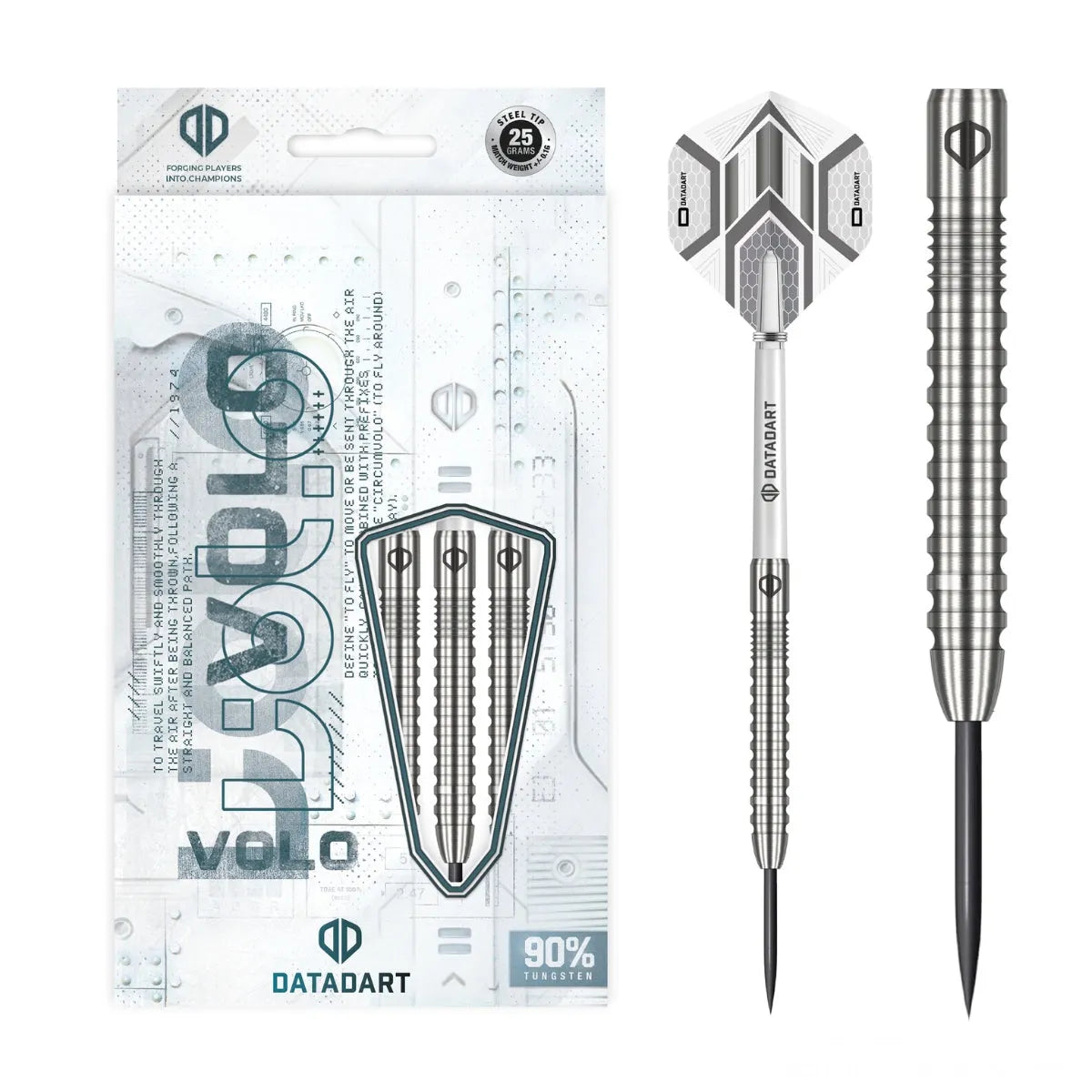 DataDart Volo 90% Tungsten Steel Tip Darts-1-23 GRAM-Premier Darts