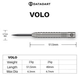 DataDart Volo 90% Tungsten Steel Tip Darts-4-23 GRAM-Premier Darts