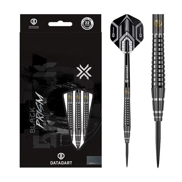 DataDart Black Prism 90% Tungsten Steel Tip Darts-1-22 GRAM-Premier Darts