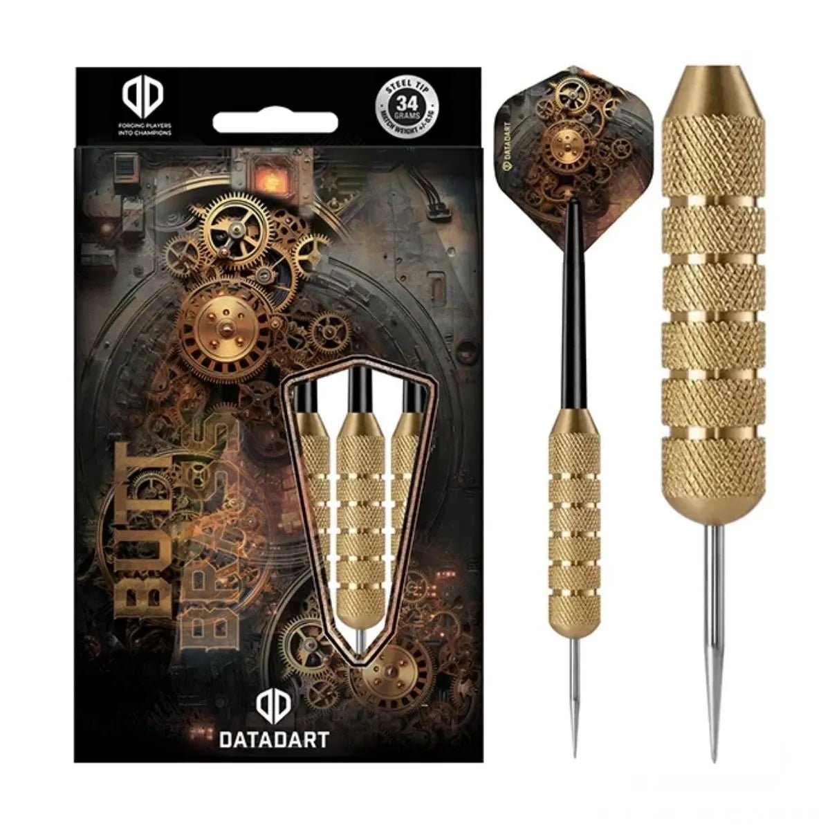 DataDart Butt Brass Steel Tip Darts-9-34 GRAM-Premier Darts
