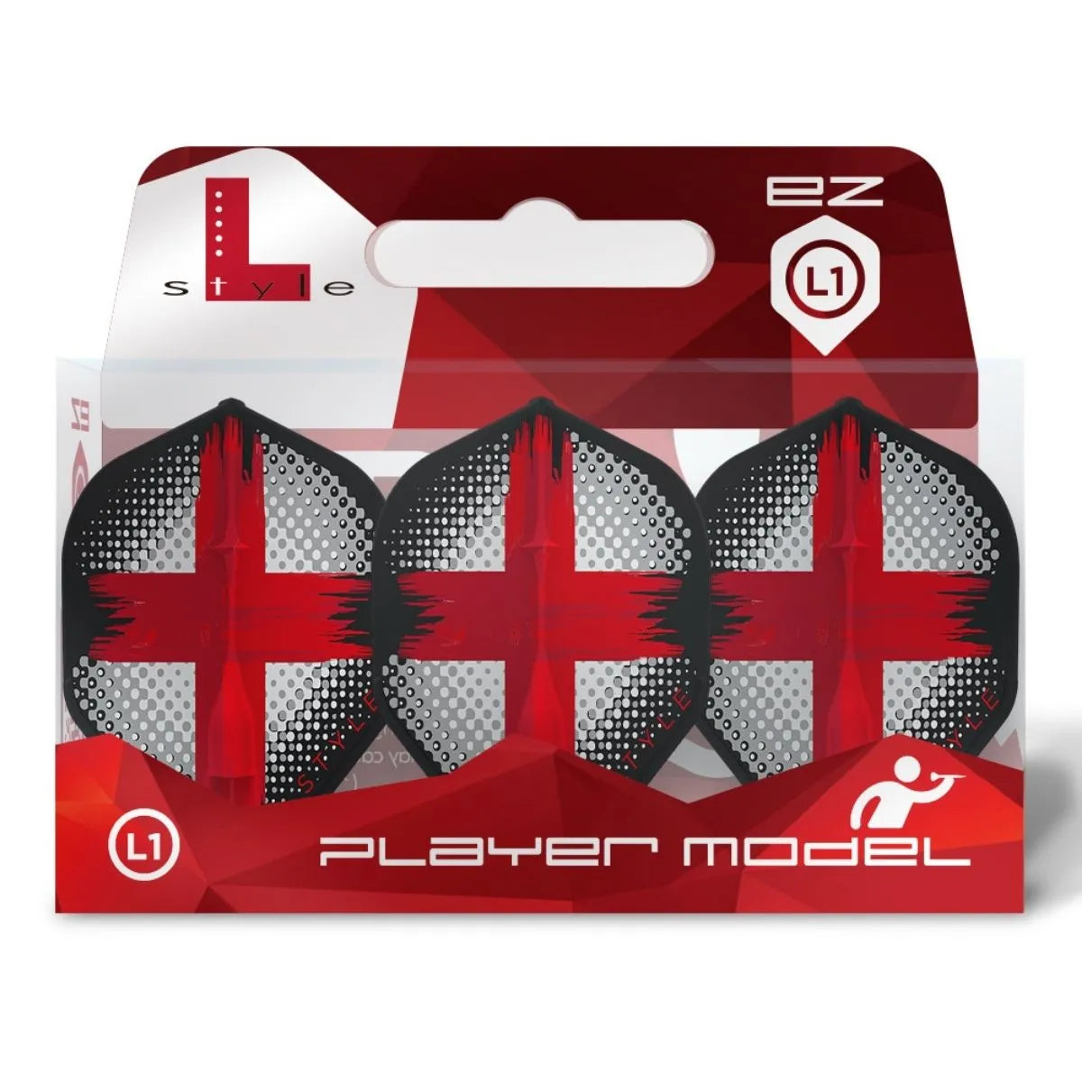 L-Style Darts L-Flight EZ L1 David Evans V2 Black Flights-3-Premier Darts