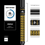 Mission Jake Kenyon Divine Darts R2.5 95% Tungsten Steel Tip Darts-5-24 GRAM-Premier Darts