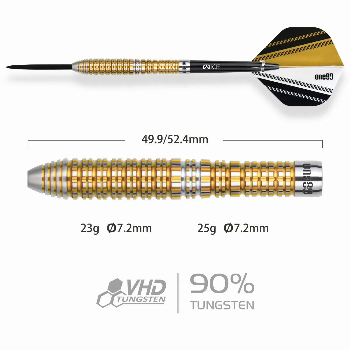 One80 Dominik Celary 90% Tungsten Steel Tip Darts