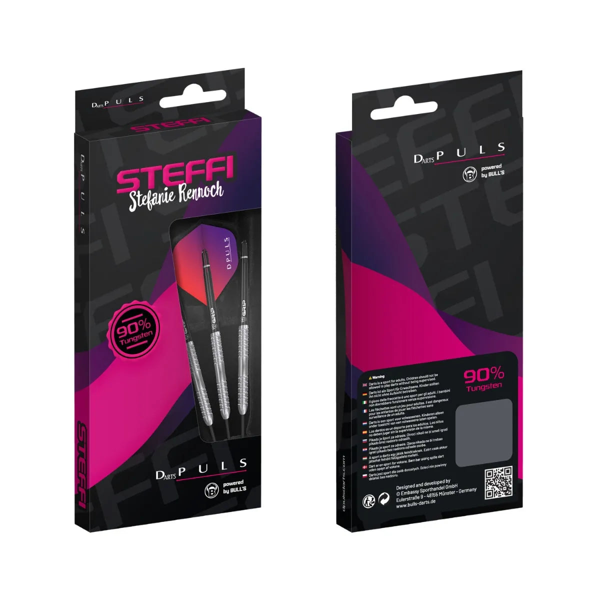 DPuls Steffi 90% Tungsten Steel Tip Darts
