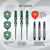 Shot Celt Druid 90% Tungsten Steel Tip Darts-4-23 GRAM-Premier Darts