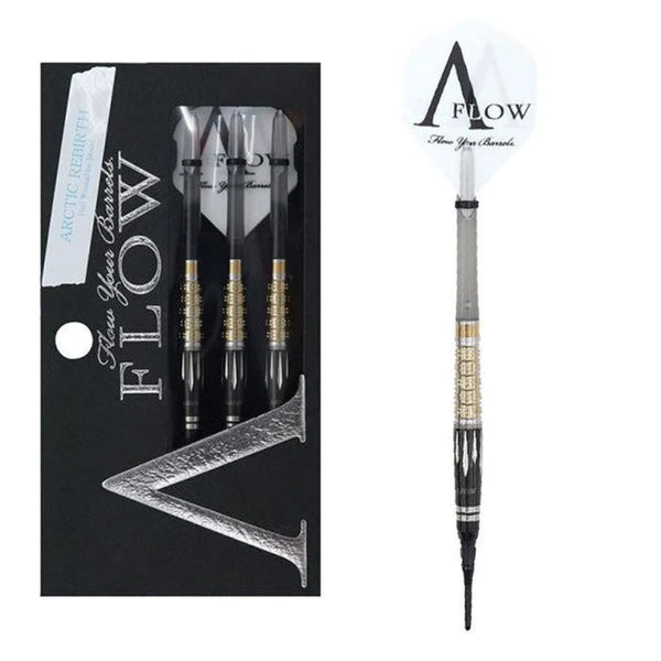 Dynasty Black Line - A-Flow Arctic Rebirth 90% Tungsten Soft Tip Darts-1-21 GRAM-Premier Darts
