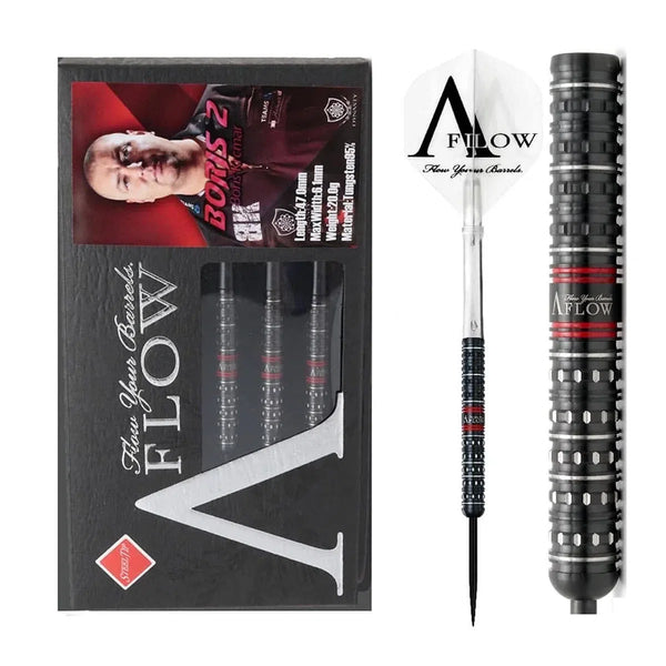 Dynasty Black Line - Boris Krcmar V2 Black 95% Tungsten Steel Tip Darts-1-20 GRAM-Premier Darts