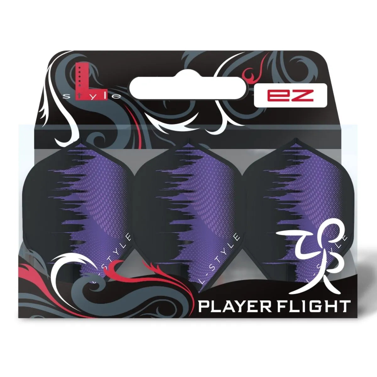 L-Style Darts L-Flight EZ L1 David Evans V1 Purple Flights-3-Premier Darts