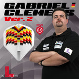 L-Style Darts L-Flight EZ L1 Gabriel Clemens V2 White Flights-2-Premier Darts