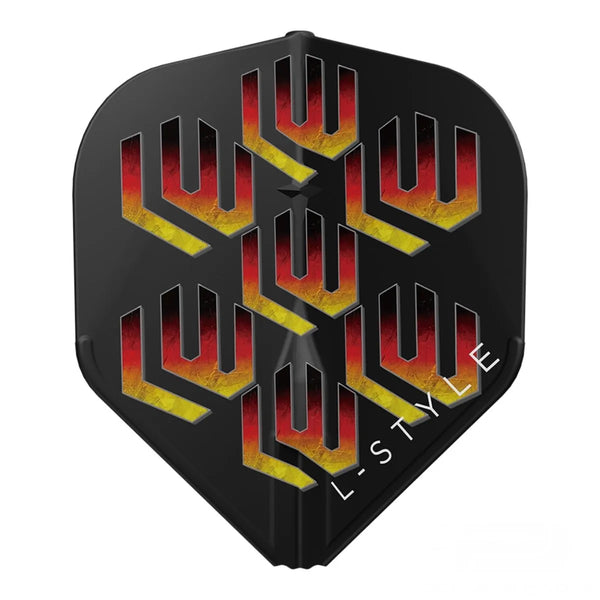 L-Style Darts L-Flight EZ L1 Lukas Wenig V1 Black Flights