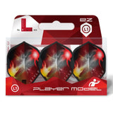 L-Style Darts L-Flight EZ L1 Mensur Suljovic Fusion Black Flights-3-Premier Darts