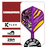 Target Japan Endeavour K-Flex Flight System No2-4-Short-Premier Darts