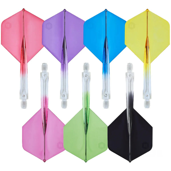 Unicorn Forge Plus Two-Tone All In One System-1-Clear Black-Medium-Premier Darts