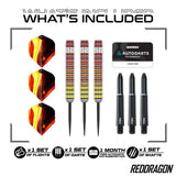 Red Dragon Furnace 90% Tungsten Core Steel Tip Darts-3-22 GRAM-Premier Darts