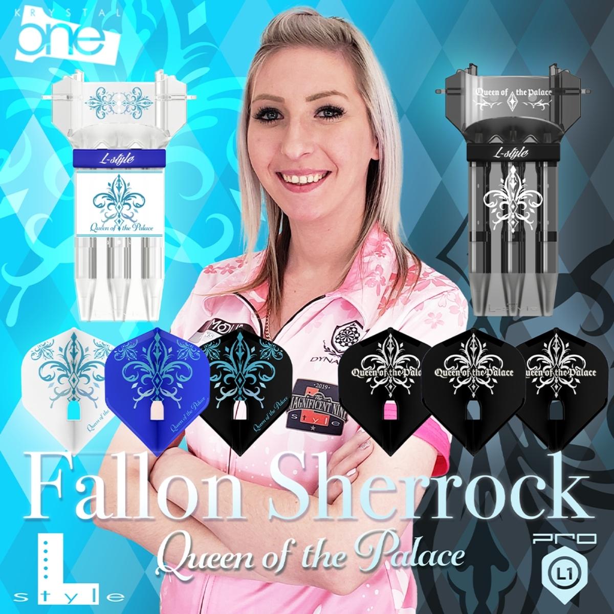 L-Style Darts Krystal One F Fallon Sherrock V3 Lily Full Black Darts Case