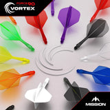 Mission Force 90 Vortex Kite Moulded Flight & Shaft-2-Black-Short-Premier Darts