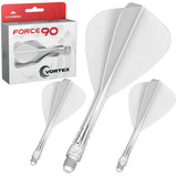 Mission Force 90 Vortex Kite Moulded Flight & Shaft-10-White-Short-Premier Darts
