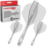 Mission Force 90 Vortex No2 Moulded Flight & Shaft-7-Clear-Short-Premier Darts
