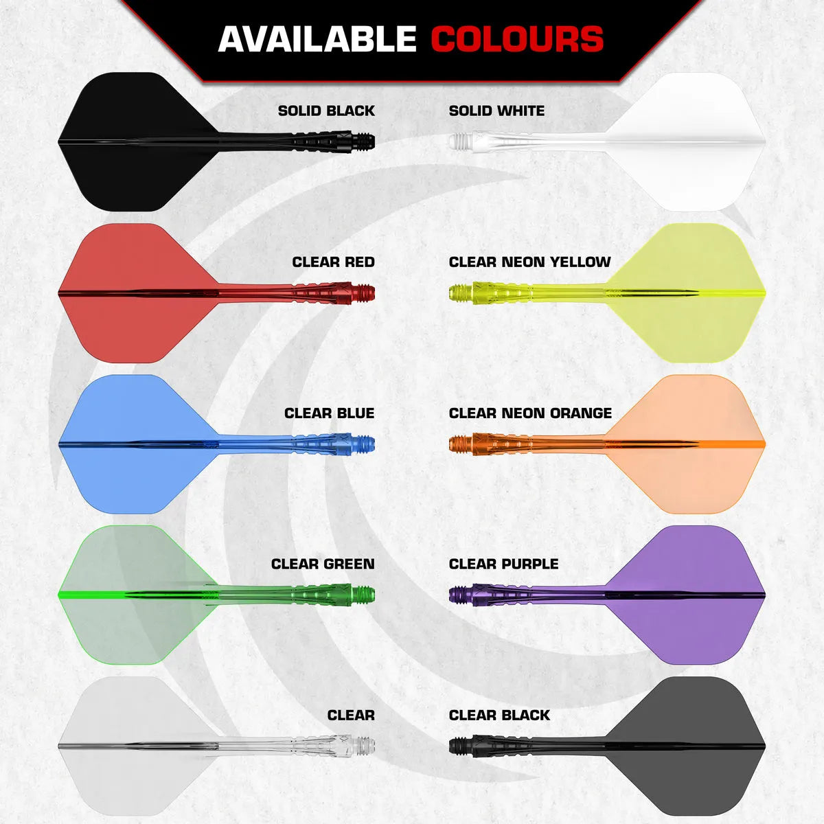 Mission Force 90 Vortex No2 Moulded Flight & Shaft-5-Black-Short-Premier Darts