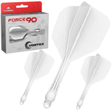 Mission Force 90 Vortex No6 Moulded Flight & Shaft-17-White-Short-Premier Darts
