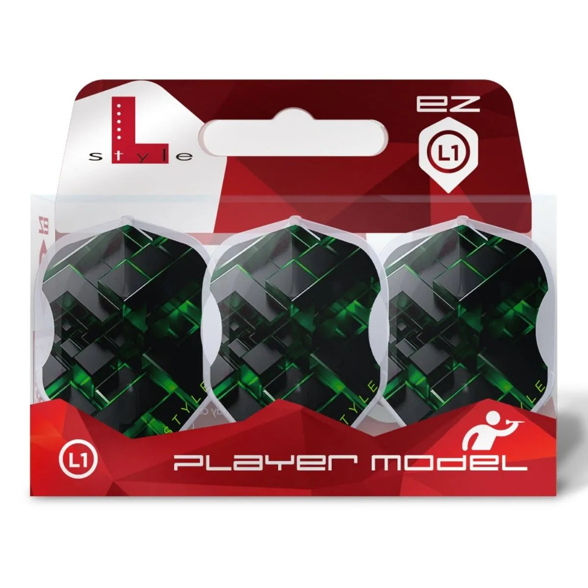 L-Style Darts L-Flight EZ L1 Franz Rotzch V1 Clear White Flights