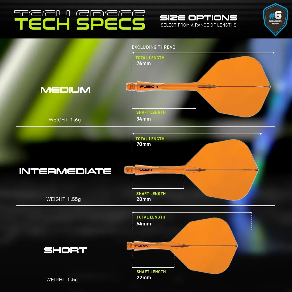 Winmau Fusion Integrated Flight System No6