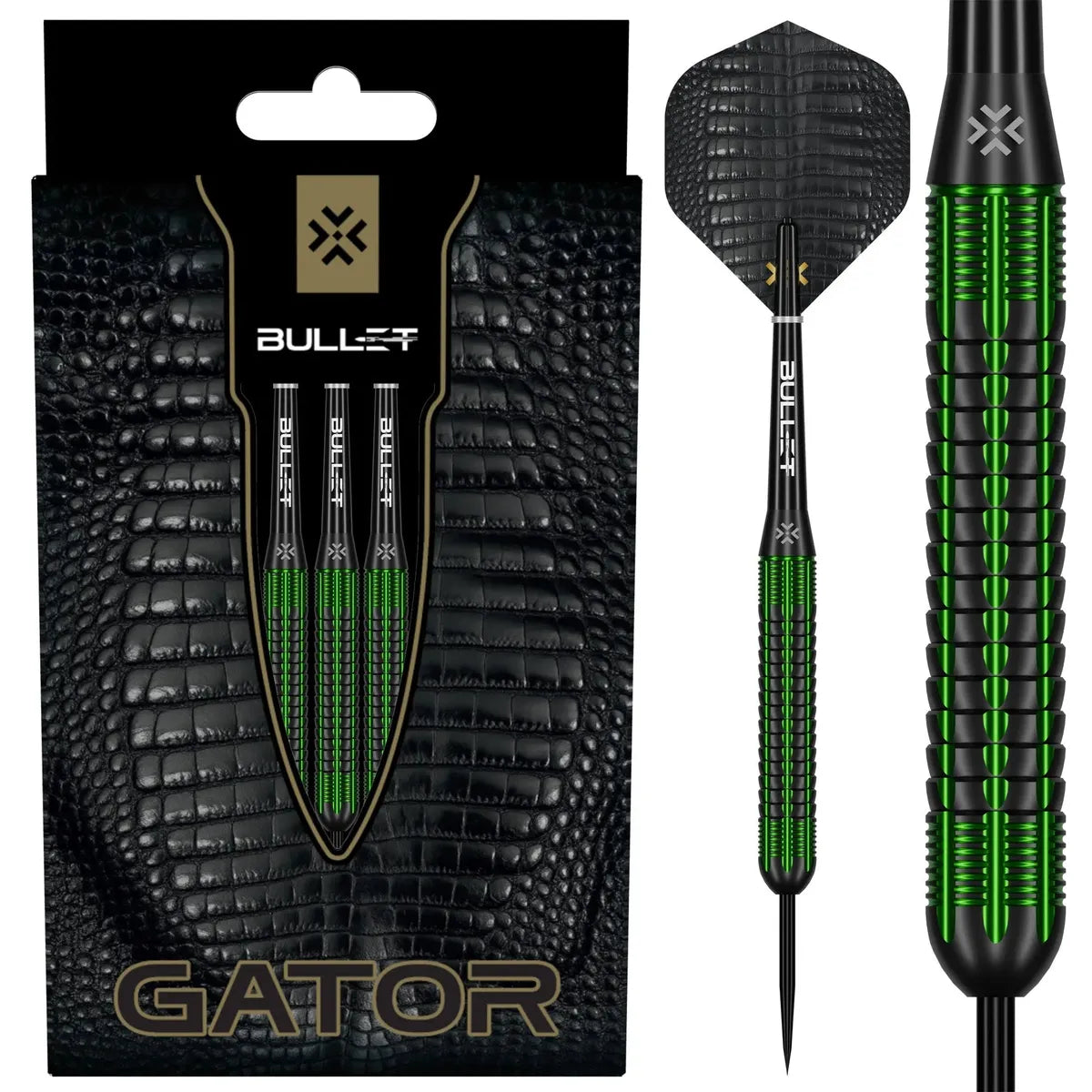 Bullet Gator Brass Steel Tip Darts-1-22 GRAM-Premier Darts