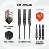 Shot Gnarly Smasha TP 90% Tungsten Steel Tip Darts-2-23 GRAM-Premier Darts