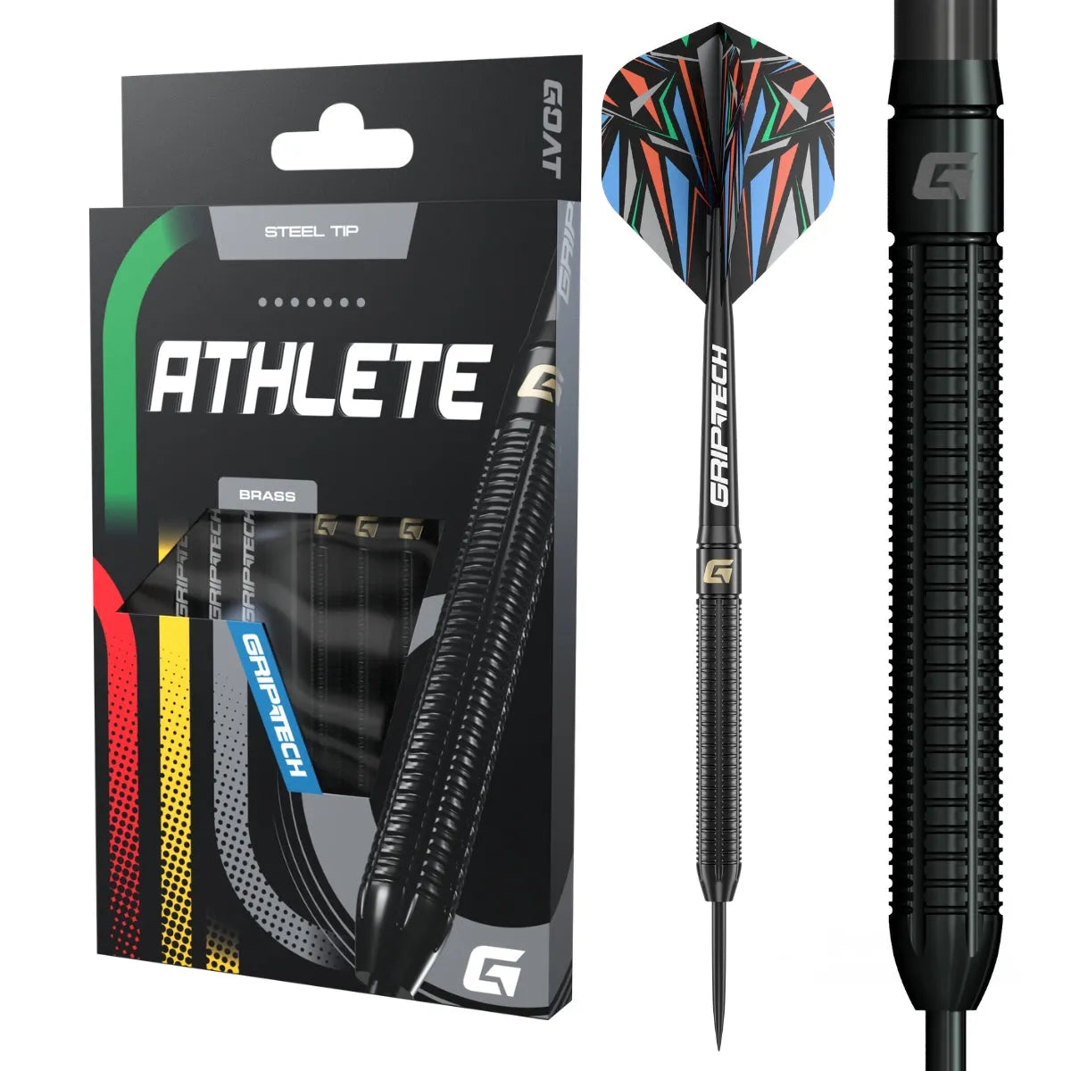 GOAT Athlete Black Brass Steel Tip Darts-1-13 GRAM-Premier Darts