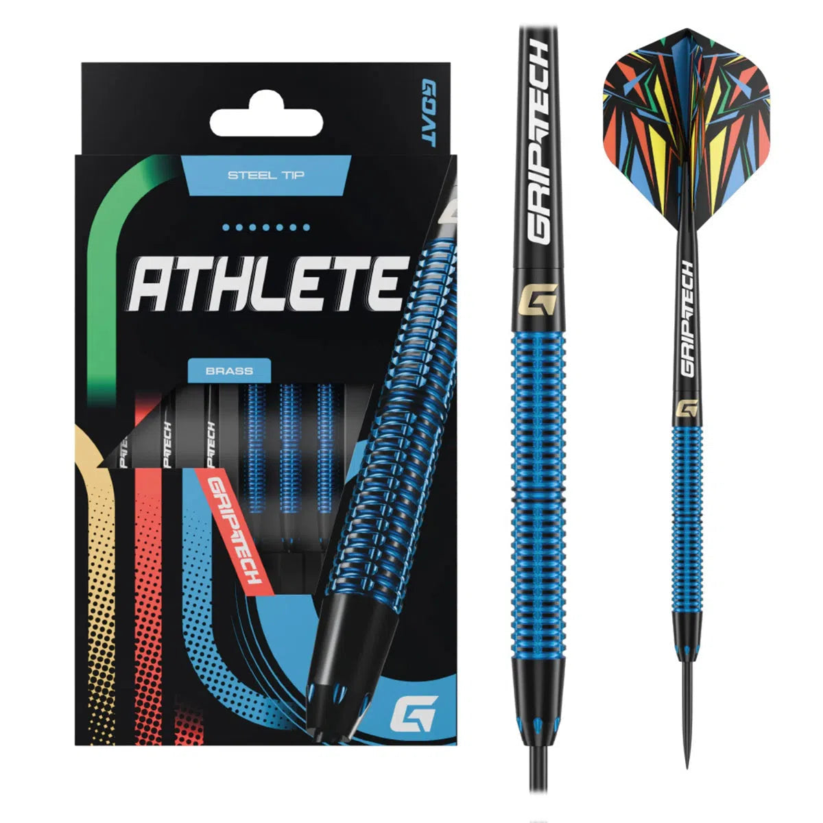 GOAT Athlete Blue Brass Steel Tip Darts